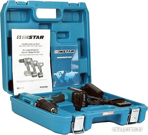 Дрель-шуруповерт Инстар АШП 73212 (с 2-мя АКБ)