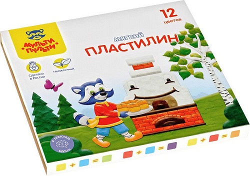 Пластилин Мульти-пульти Енот в сказке МП_41711 (12цв)