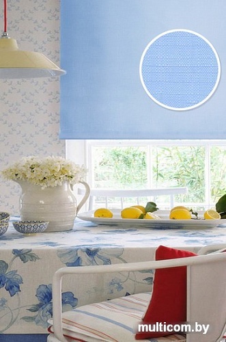 Рулонные шторы Эскар 43x170 (голубой)