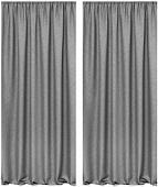 Комплект штор Amore Mio Блэкаут лен однотонный 102-02 150x270 90303 (серый)