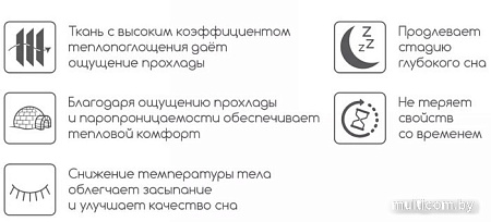 Матрас Stolline Бари Cooler в скрутке, в чехле 140x190