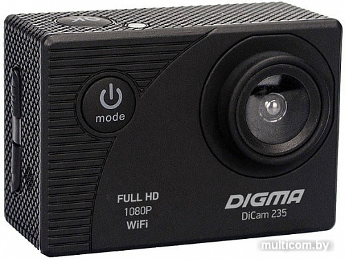 Экшен-камера Digma DiCam 235 (черный)