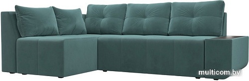 Угловой диван Mebelico Амадэус 109682 (левый, велюр, бирюза)