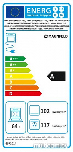 Духовой шкаф MAUNFELD MEOF 676S1
