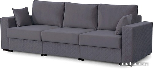 Диван Мебельград Неаполь 1 (альба темно-серый)