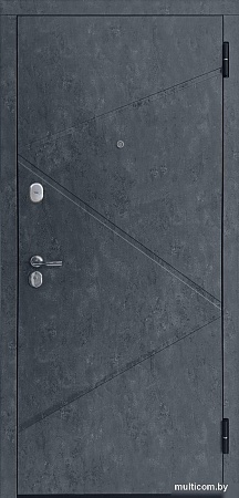 Металлическая дверь Guard Loft бетон графит/бетон серый (96x205, правая)