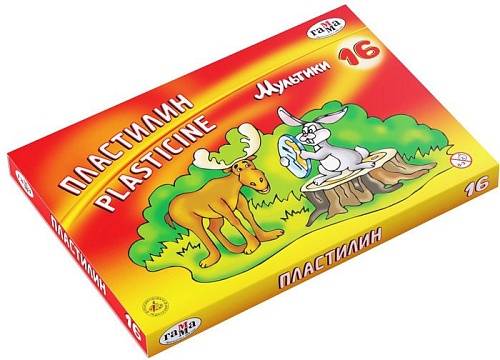 Пластилин Гамма Мультики 280027 (16 цв)