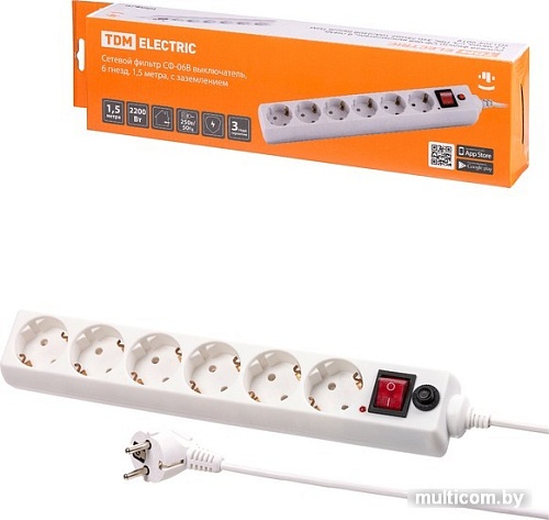 Сетевой фильтр TDM Electric СФ-06В SQ1304-0019