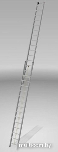 Лестница Новая высота NV 524 двухсекционная с тросовой тягой 2x16 ступеней