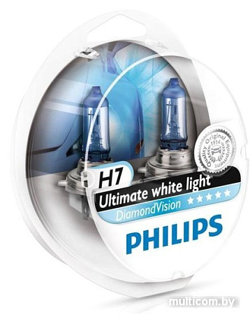 Галогенная лампа Philips H7 DiamondVision 2шт