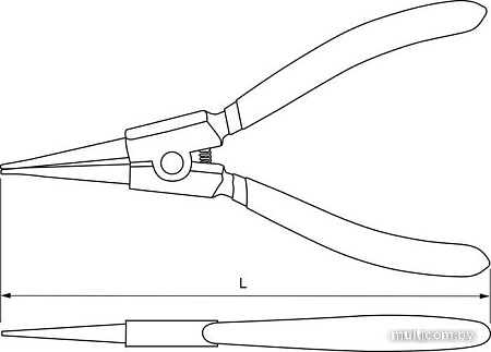 Съемник стопорных колец Thorvik ERSP180