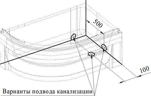 Душевой поддон Radomir 118x78 1-11-0-2-0-009