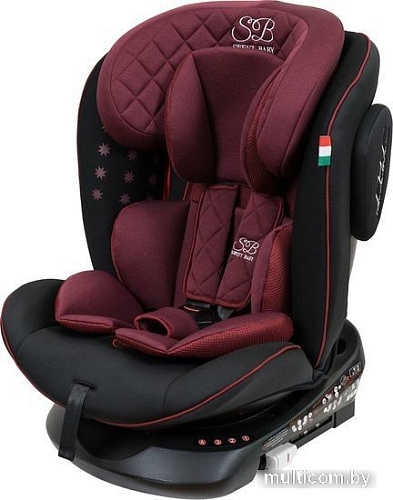 Детское автокресло Sweet Baby Crosstour 360 SPS Isofix 0-36 (винный/черный)