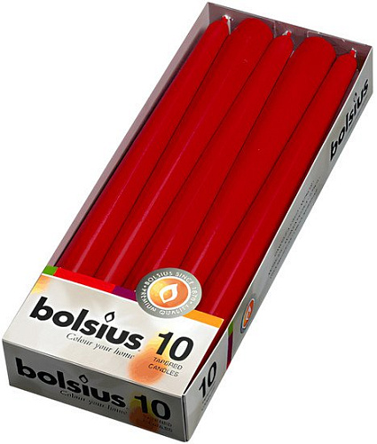 Набор свечей Bolsius 245/24 (красный)