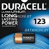 Батарейки DURACELL Lithium CR123A BP