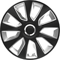 Набор колпаков на диски Versaco Stratos R15 RC 15&quot; 15STRATOSRCBS (4шт, черный/серебристый)