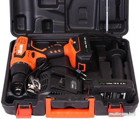 Дрель-шуруповерт Safun CD-18BL Profi (с 2-мя АКБ, кейс)