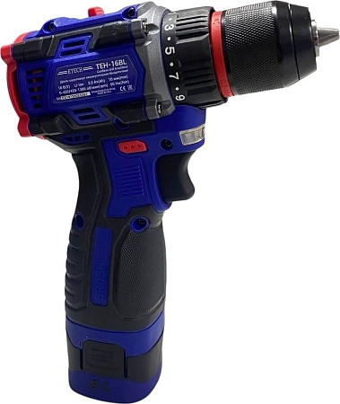 Дрель-шуруповерт ETECH TEH-16BL (с 2-мя АКБ, кейс)