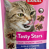 Лакомство для кошек Sanal Tasty Stars Salmon с лососем 40 г