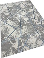 Ковер для жилой комнаты Radjab Carpet Амальфи Прямоугольник 01518B 13605 (0.8x1.5, C.Grey/L.Bule)