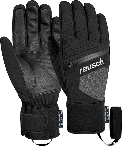Горнолыжные перчатки Reusch Theo R-Tex Xt 4801232-7015 (р-р 8.5, Black Melange/Black)