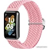 Ремешок Rumi Wick из плетеного нейлона для Huawei Band 7 (розовый)