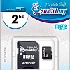 Карта памяти Smart Buy microSD 2 Гб + SD адаптер (SB2GBSD-01)