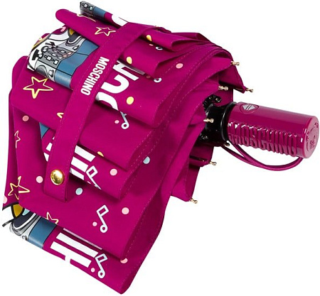 Зонт Moschino 8069-OCX DJ bear Bordeaux