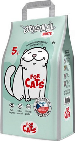 Наполнитель For Cats Original White (без запаха) 5 л