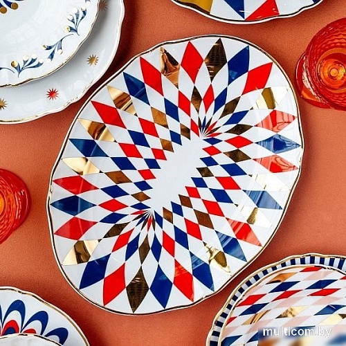 Блюдо Bitossi Abracadabra ABR01095 (ромбы)