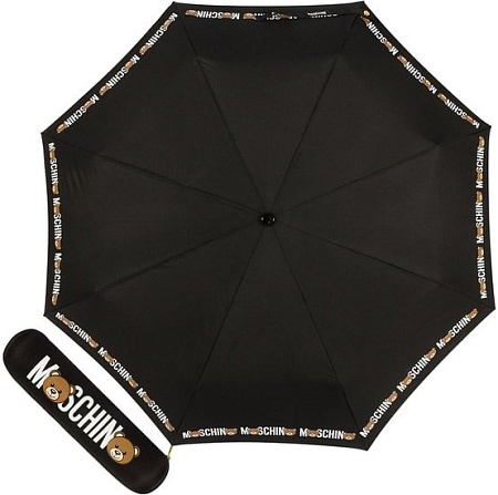 Зонт Moschino 8041-OCA Bear Logo Black