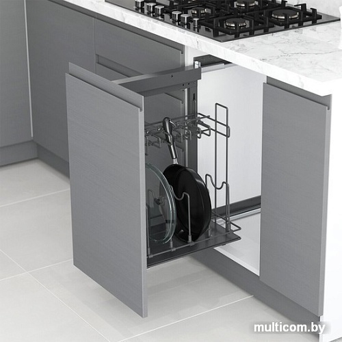 Вставка в полку Starax S-2881-A (левое крепление, антрацит)