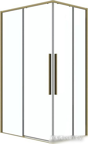 Душевой уголок Grossman Galaxy 110x80x195 300.K33.01.1180.32.00 (золото сатин/прозрачное стекло)