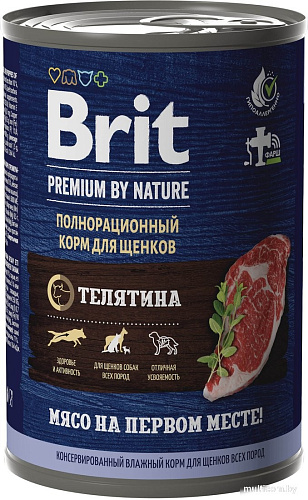 Brit Premium by Nature с телятиной 410 г