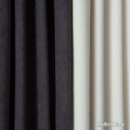 Комплект штор Pasionaria Керти 400x270 (темно-серый/белый)