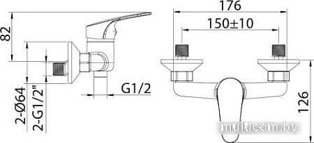 Смеситель Milardo Simp SIMSB00M03