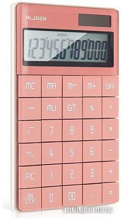 Калькулятор Deli NS041 (розовый)