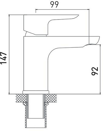 Смеситель Gross Aqua Space 6515288С