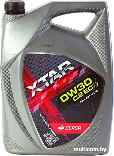 Моторное масло CEPSA Xtar C2 ECO 0W-30 5л