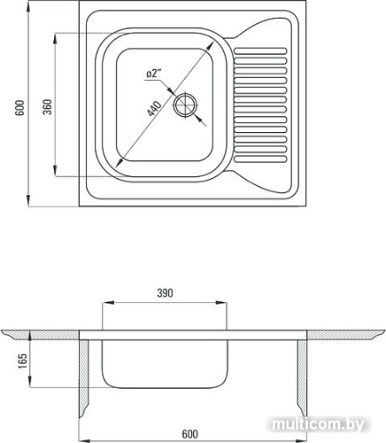 Кухонная мойка Deante Tango ZE6 0140 (сатин)