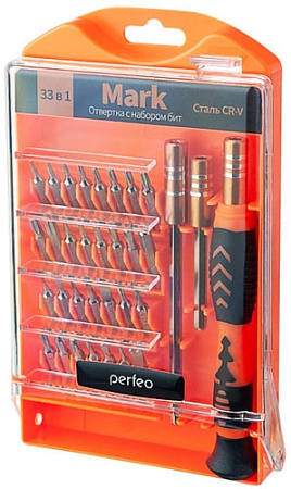 Отвертка с набором Perfeo PF_A4872 (33 предмета)