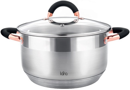 Кастрюля Lara Black and Rose LR02-415
