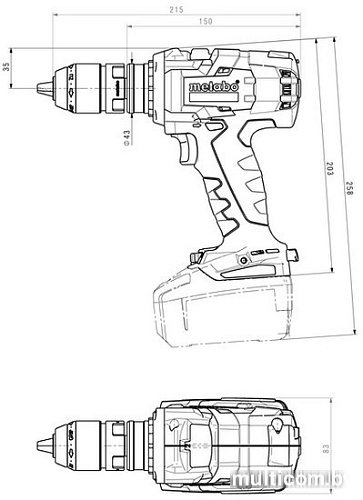 Дрель-шуруповерт Metabo BS 18 LTX-3 BL Q I (5.5 А*ч)