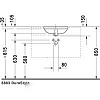 Умывальник Duravit DuraStyle 40x40 (0373370000)