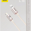 Кабель Baseus Crystal Shine USB Type-A - Lightning (1.2 м, розовый)
