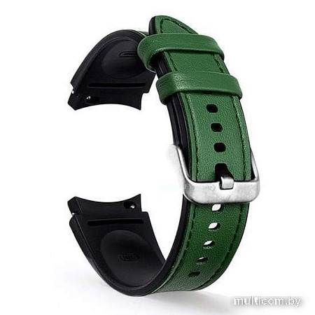 Ремешок Rumi Comfort гибридный для Samsung Galaxy Watch4/5 (20 мм, зеленый)