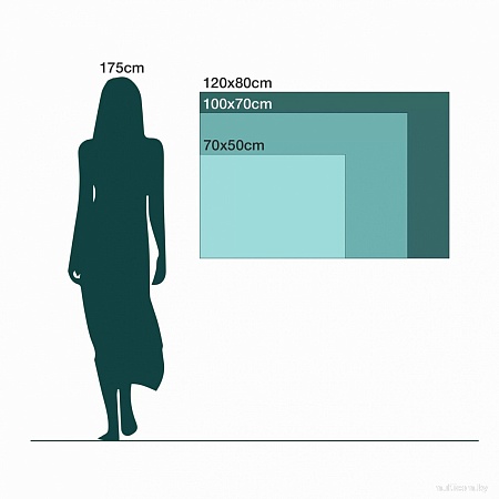 Картина Stamprint Рожь И.И. Шишкин PT024 (50x70)