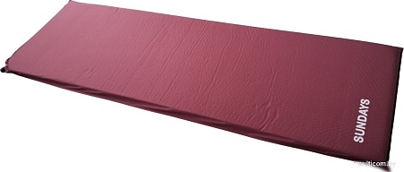 Самонадувающийся коврик Sundays ZC-SIM001-1 (5 см, бордовый)