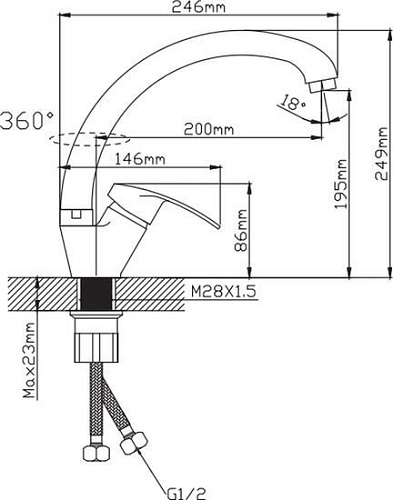 Смеситель Эверест В59-024