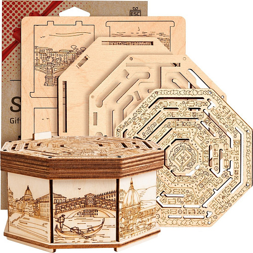 Шкатулка для украшений Славянская столица Конструктор Secret Maze Box
